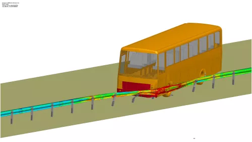 Simulation numerique dispositifs de retenue