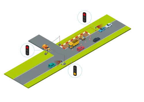 Managing alternate one-way traffic at intersections