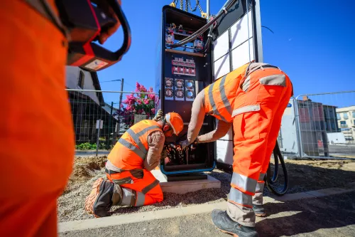 installation et mise en service de bornes IRVE